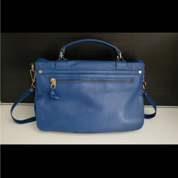 Authentic Proenza Schouler PS1 Bag Handbag Crossbody Royal Blue Mint Like New - Picture 11 of 12